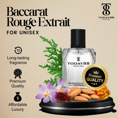Baccarat Rouge Extrait Premium - Parfum Unisex Today88 Inspired Perfume
