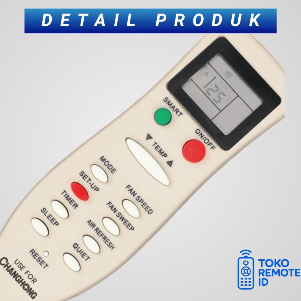 Remot Remote AC CHANGHONG KK10B-C1, KK22B-C1 KK7C-1, KK9B-C1 Langsung Pakai
