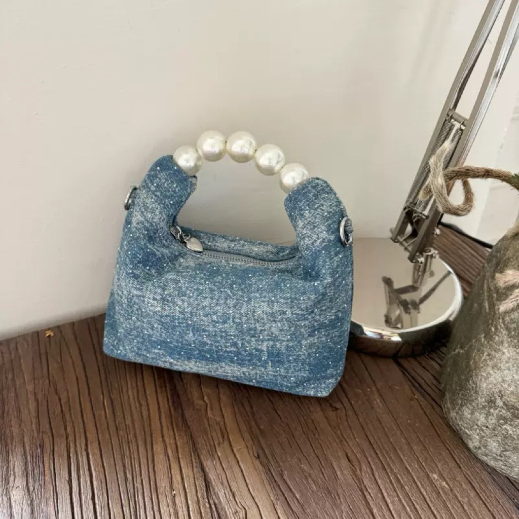 BB 872 Tas Selempang Denim Tas Tangan Tas Hp