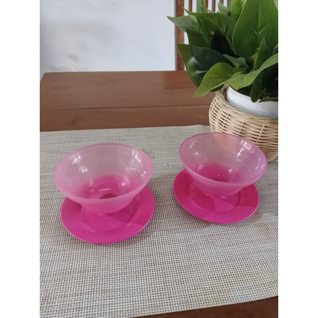 gelas es krim set Tupperware 2nd (2 pcs)