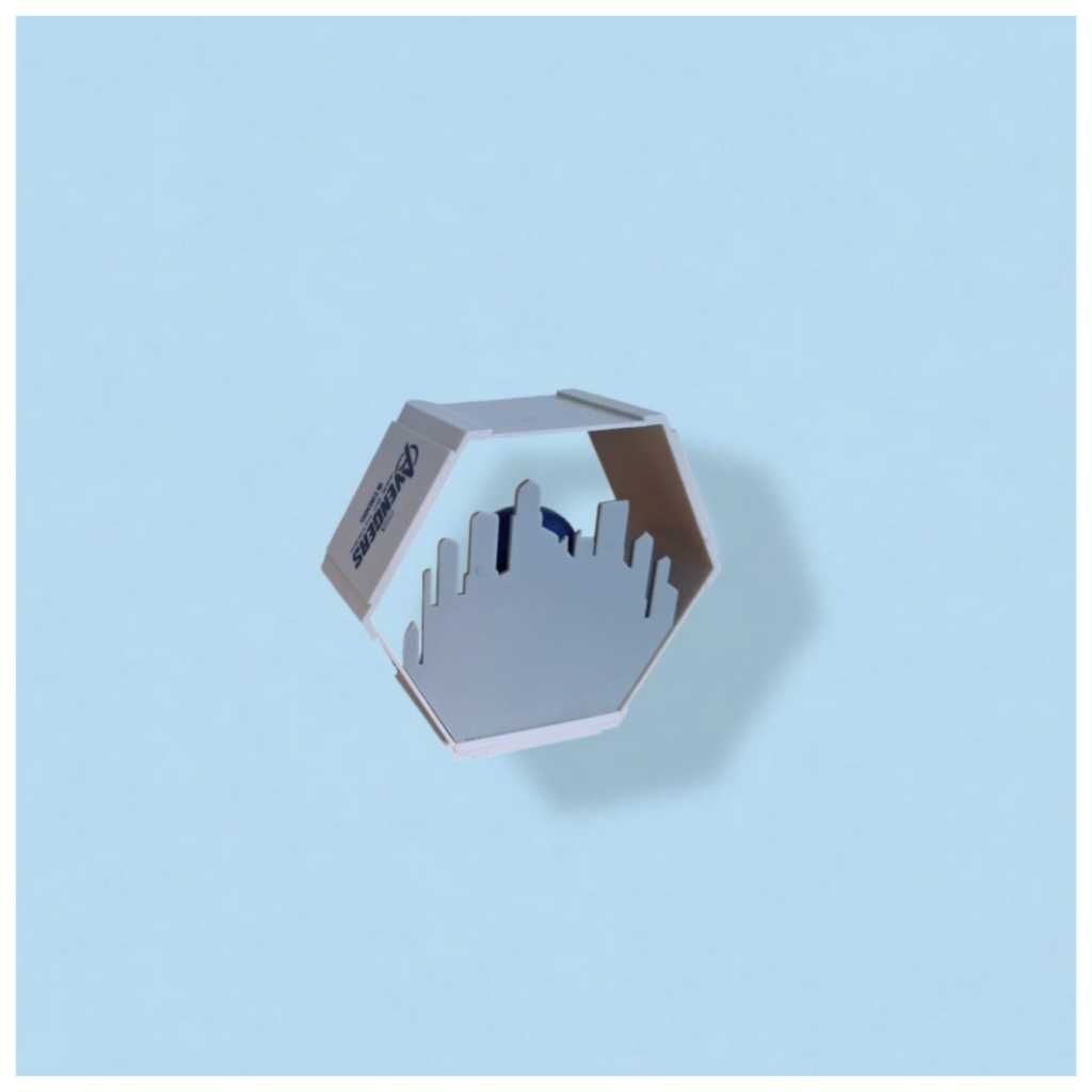 Mini Figure Captain America Display Hexagon – XXI Merchandise