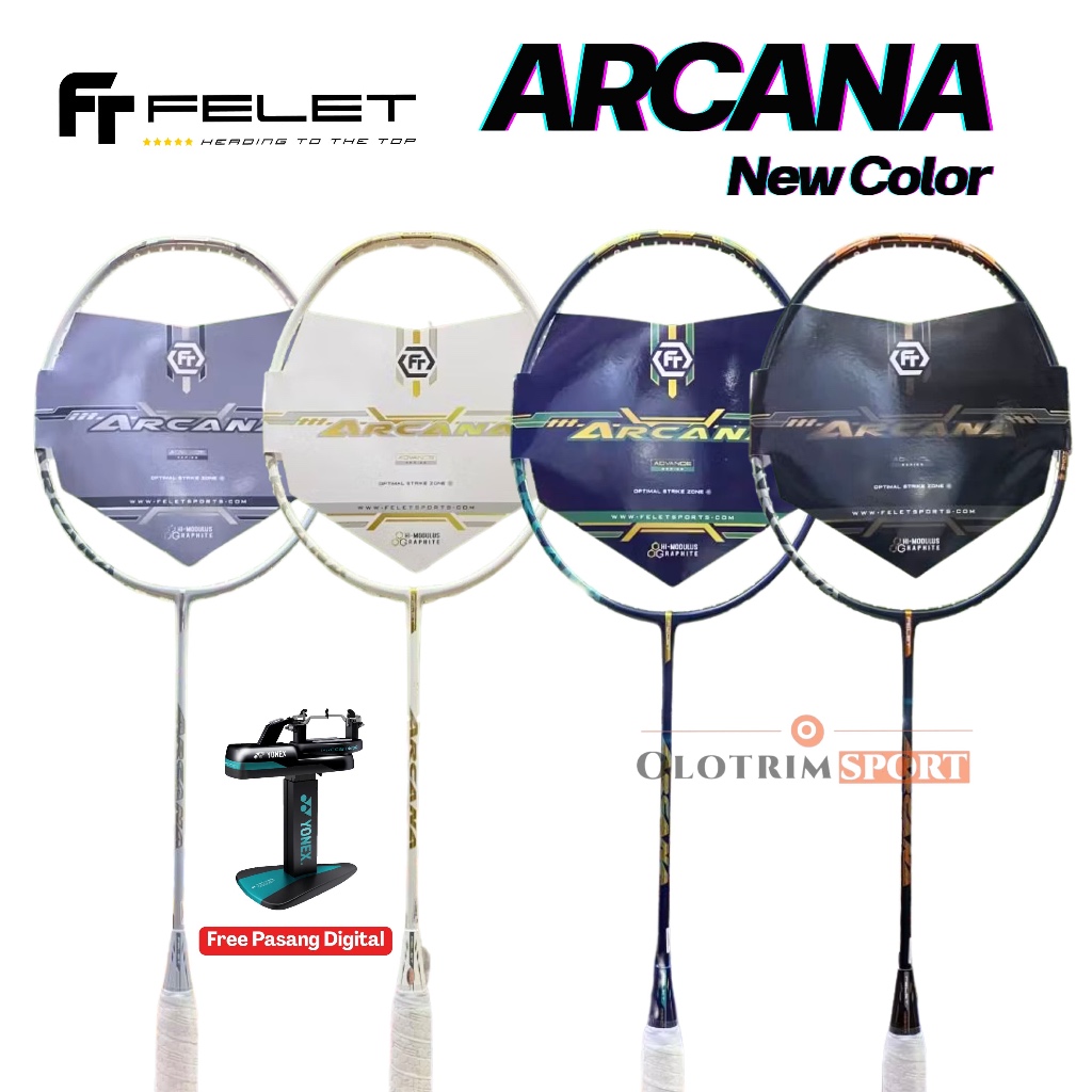 Raket Badminton FELET ARCANA 80L 80S 90 80 L S Advance Original