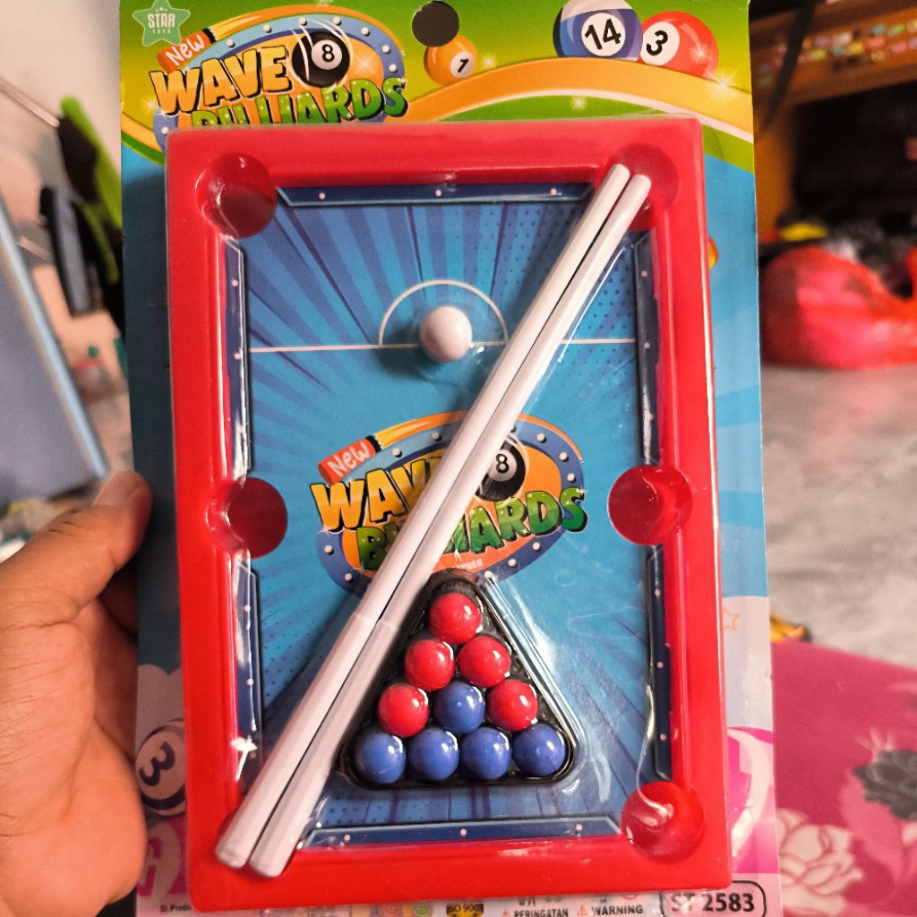 mainan billiard mini toys game mini