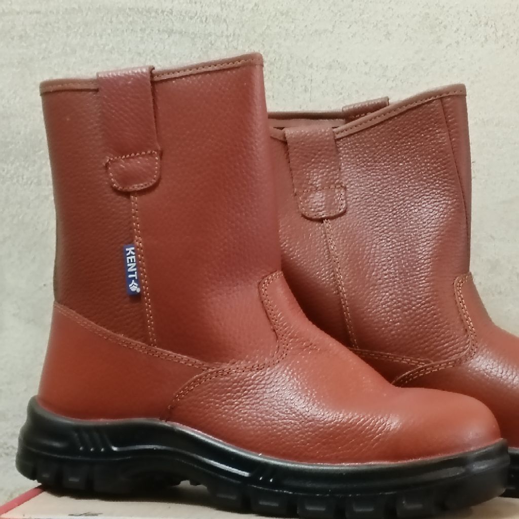 Sepatu Safety Kent Borneo / Sepatu Safety Kent Boots Original Brown