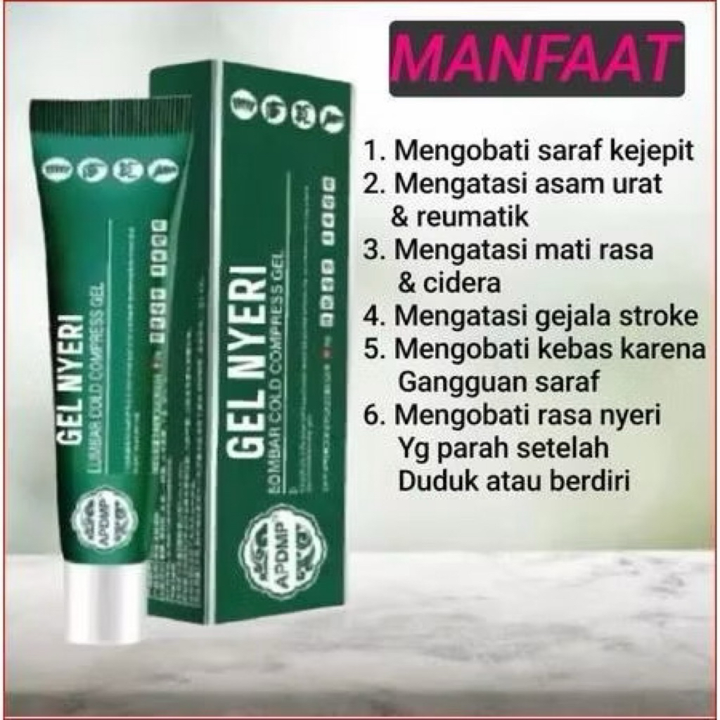 Lumbar Spine Cooling Gel Original Lumbar Cream Krim Nyeri Otot / Lumbar Cold Compress Gel Original