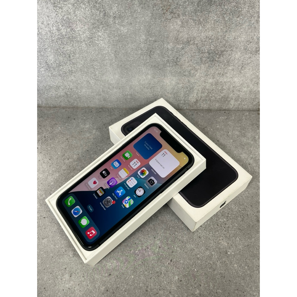 IPhone 11 128GB Black Second iBox Fullset Originial