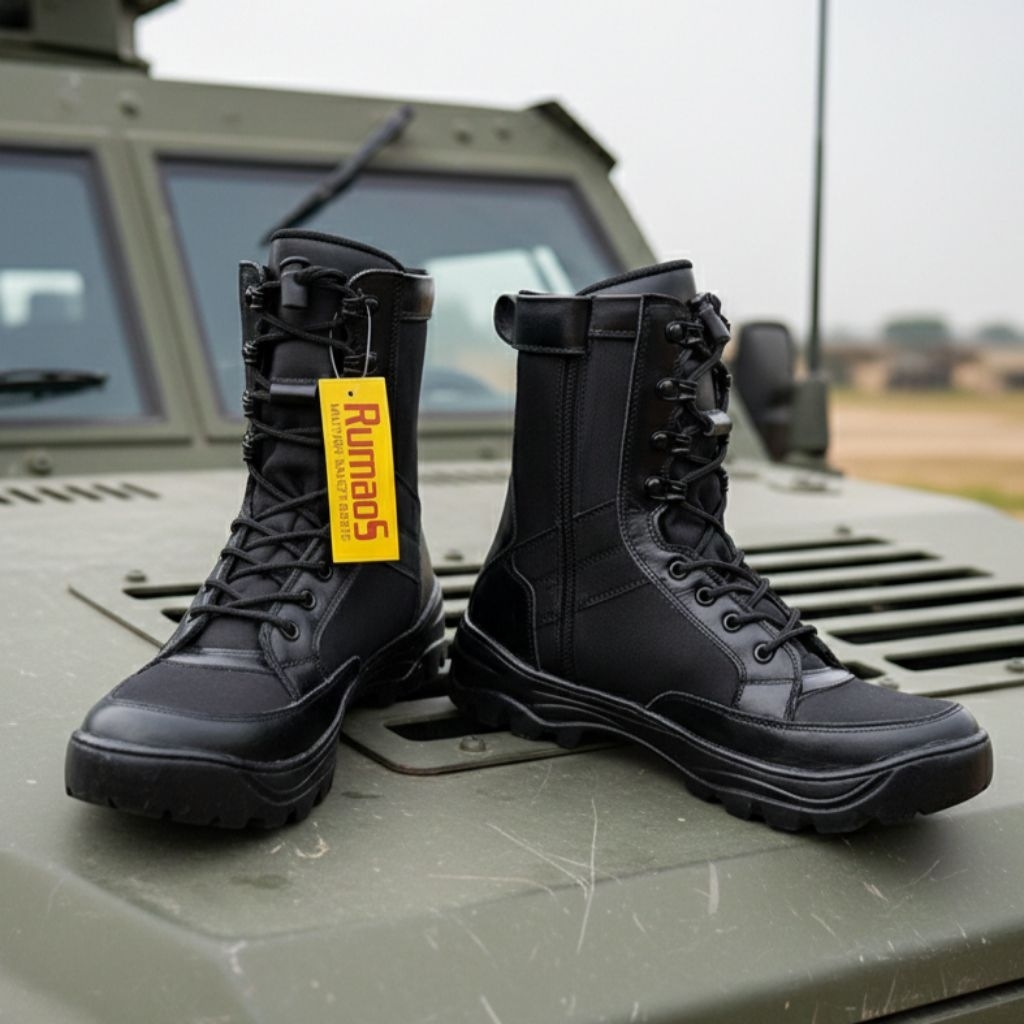 Rumaos Rum81 SEPATU PDL TNI POLRI SECURITY ankle boots raider KULIT