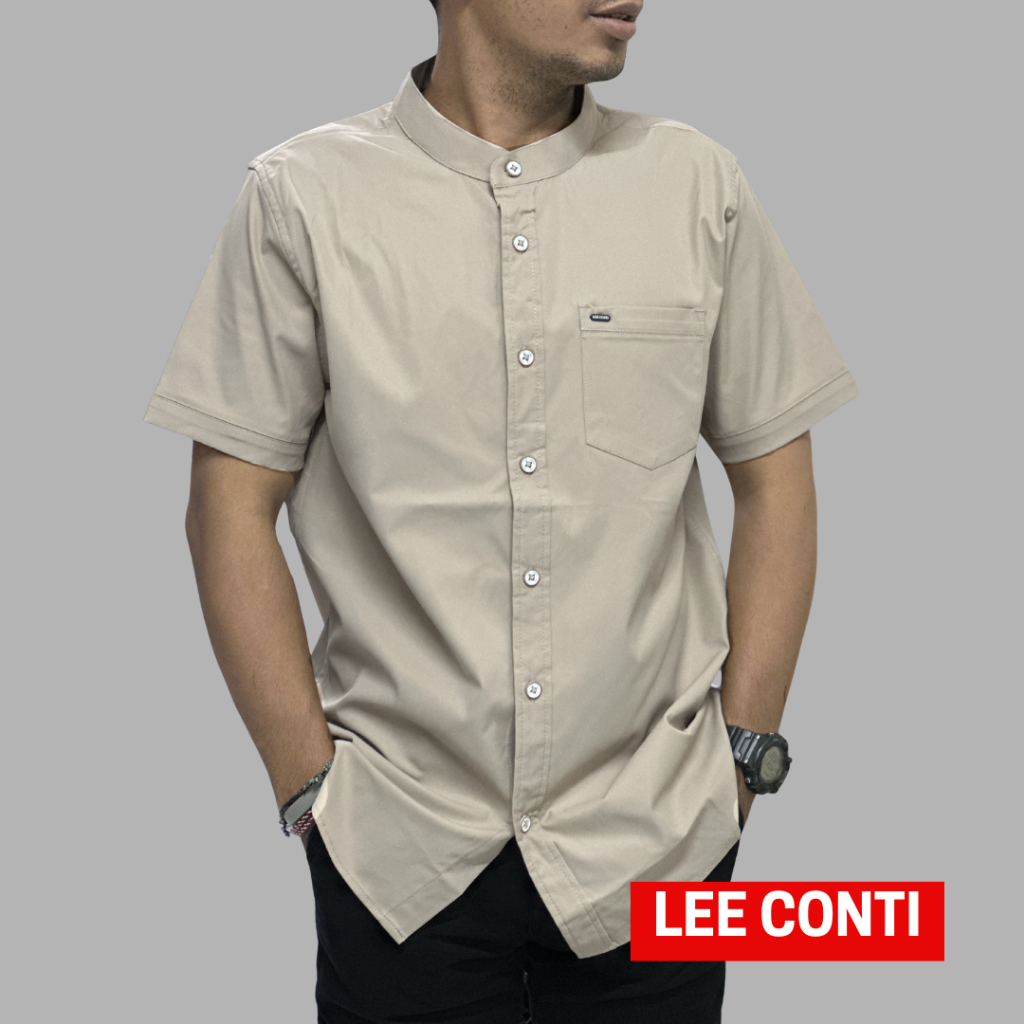 LEE CONTI Kemeja Pria Pendek Koko ( KNE )
