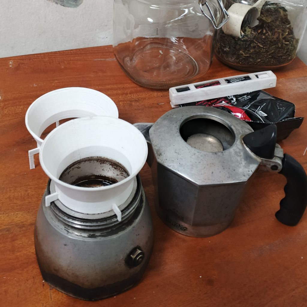 Dosing Funnel Corong Bubuk Kopi untuk Brikka Mokapot 2 Cups