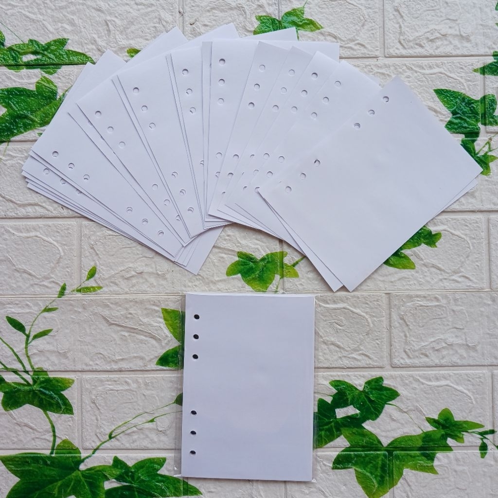 Refill Kertas Sticker Book Buku Stiker 144TD Ukuran A6 6 Hole isi 20 Sheets Lembar