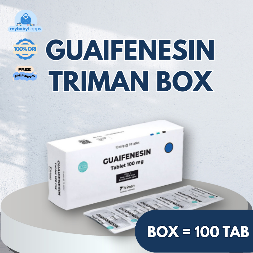Guaifenesin Triman BOX isi 100 Tablet GG