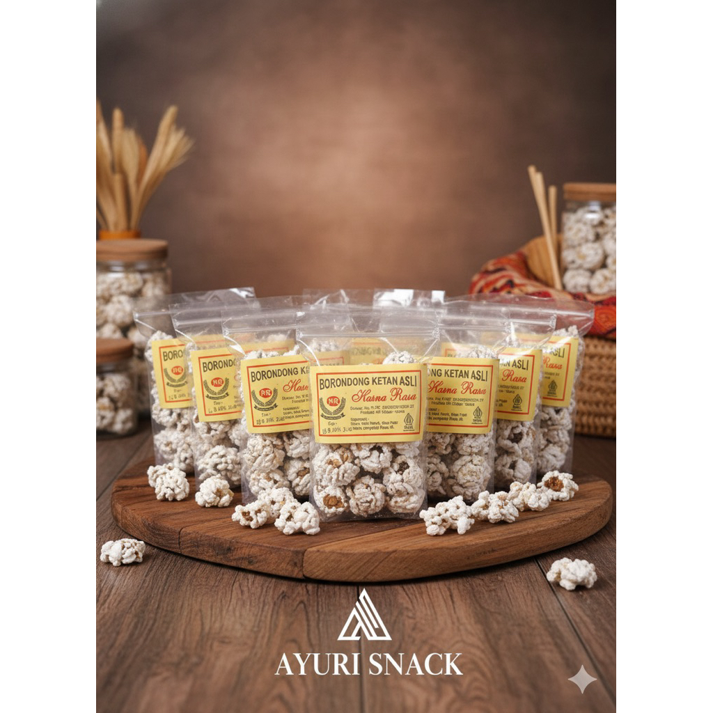 Borondong Ketan Asli Cemilan Manis 250gr