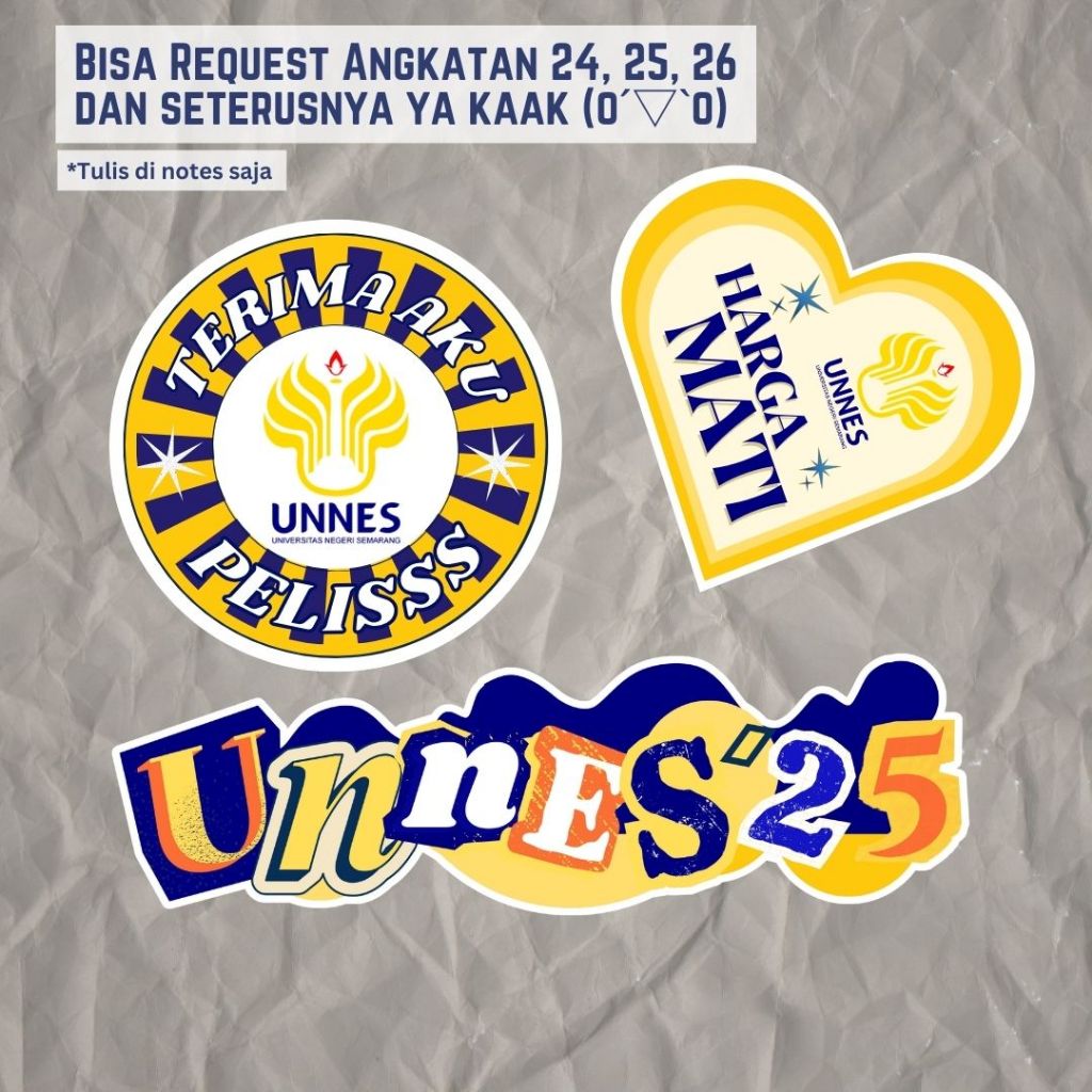 STIKER SCRAPBOOK CAMABA Unnes | Universitas Negeri Semarang| StikerGW
