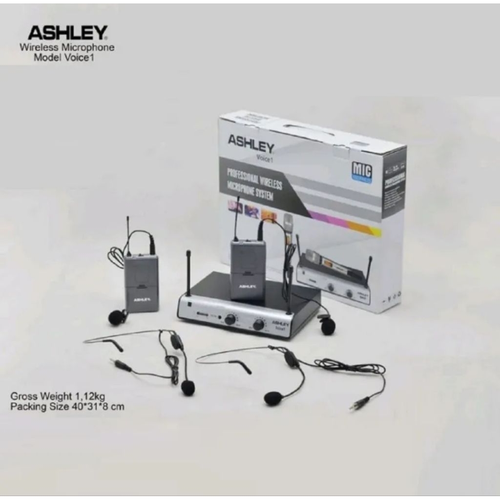 Mic Wireless Microphone Ashley Voice 1 JJHH Jepit Jepit Headset Headset Mic Imam Clip On