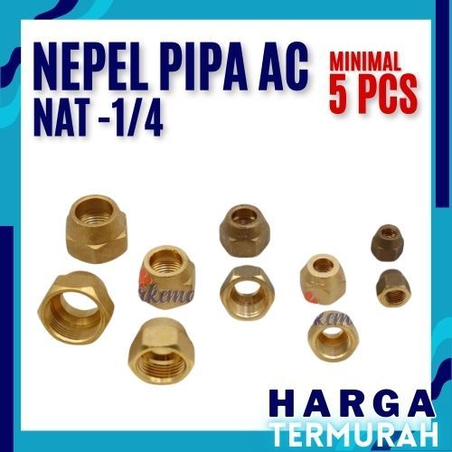 GROSIR NEPEL AC-DOUBLE NEPEL-NEPEL PIPA AC-NAT AC-NEPEL AC 1/2PK - 5OK I DOBEL NEPEL AC | NUT AC