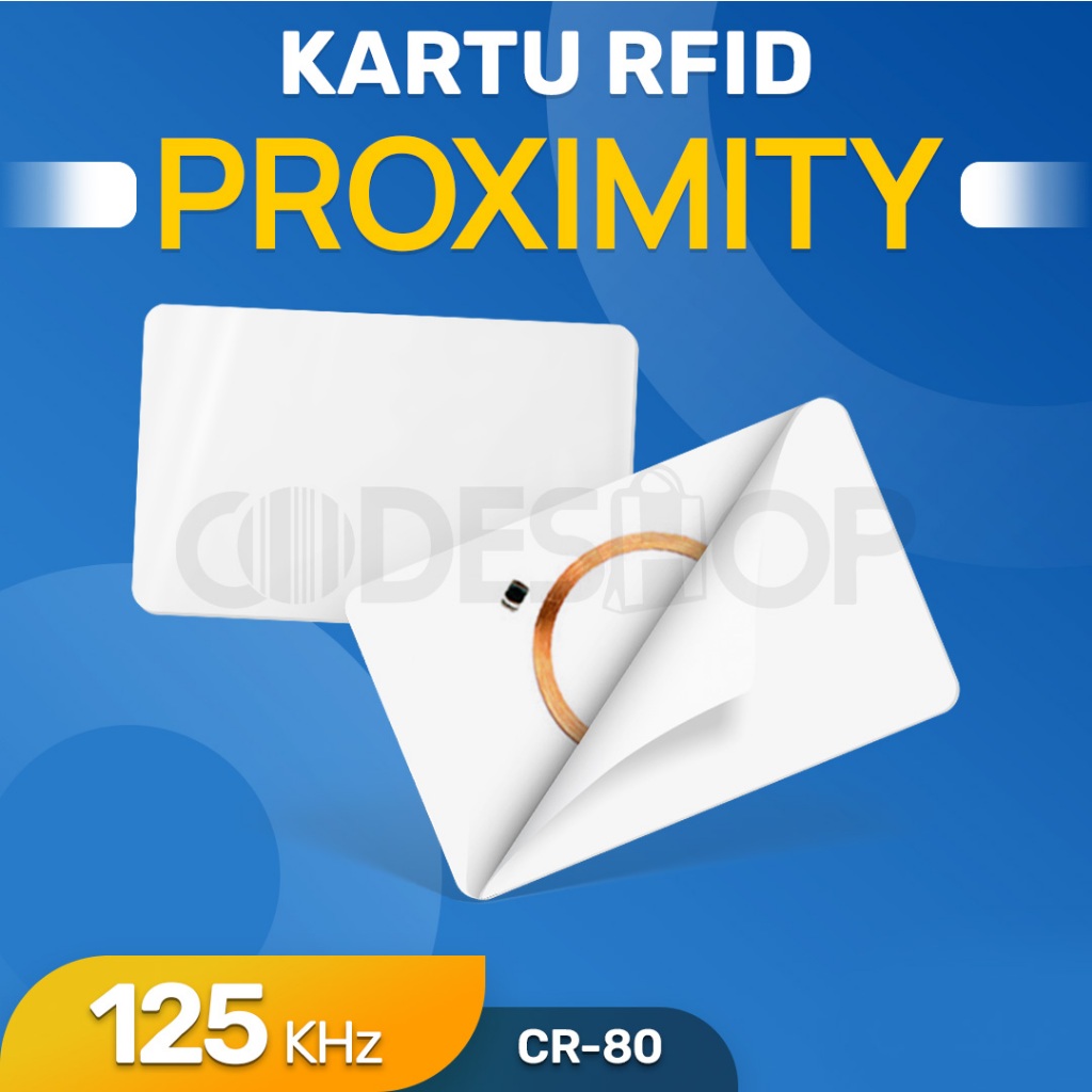 Kartu RFID Putih Polos 125 KHz (Proximity)