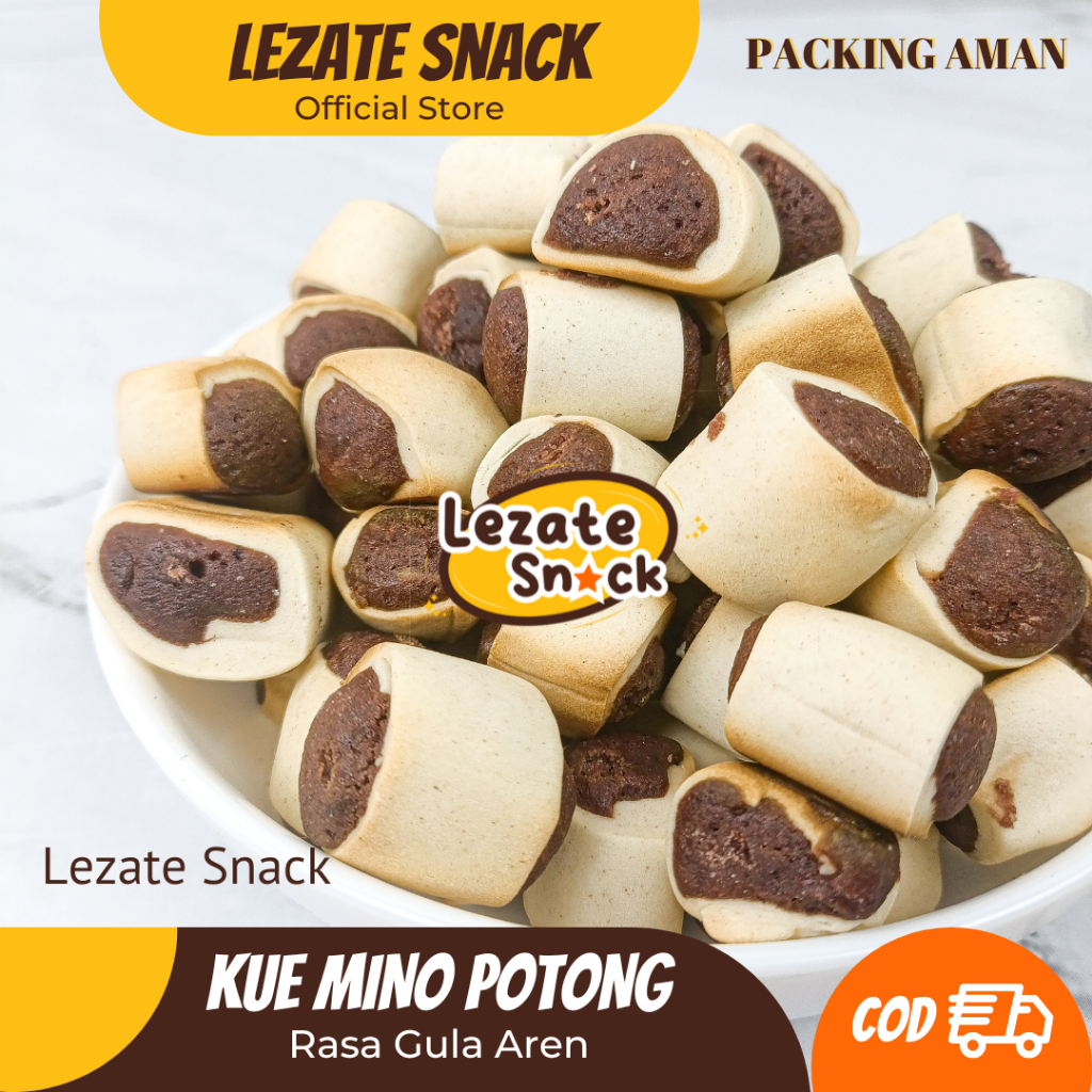 Nopia Potong 250gr / Rasa Gula Jawa Murah Renyah Enak/ Kue Mino / Nopia / Cemilan Jadul / Pia Kue Ro