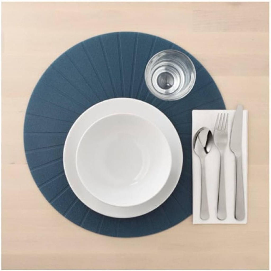 IKEA panna preloved - alas piring meja makan navy