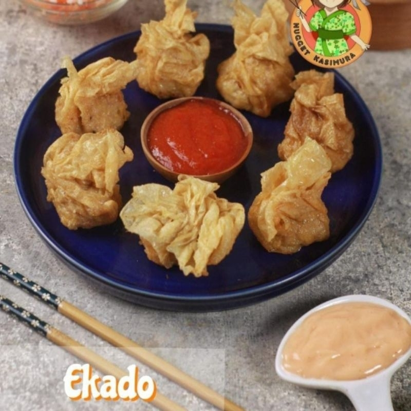 Bento Ekado isi Daging Ayam Cincang Spesial isi 8 ala Hokben Praktis Tinggal Goreng hadiah hantaran 