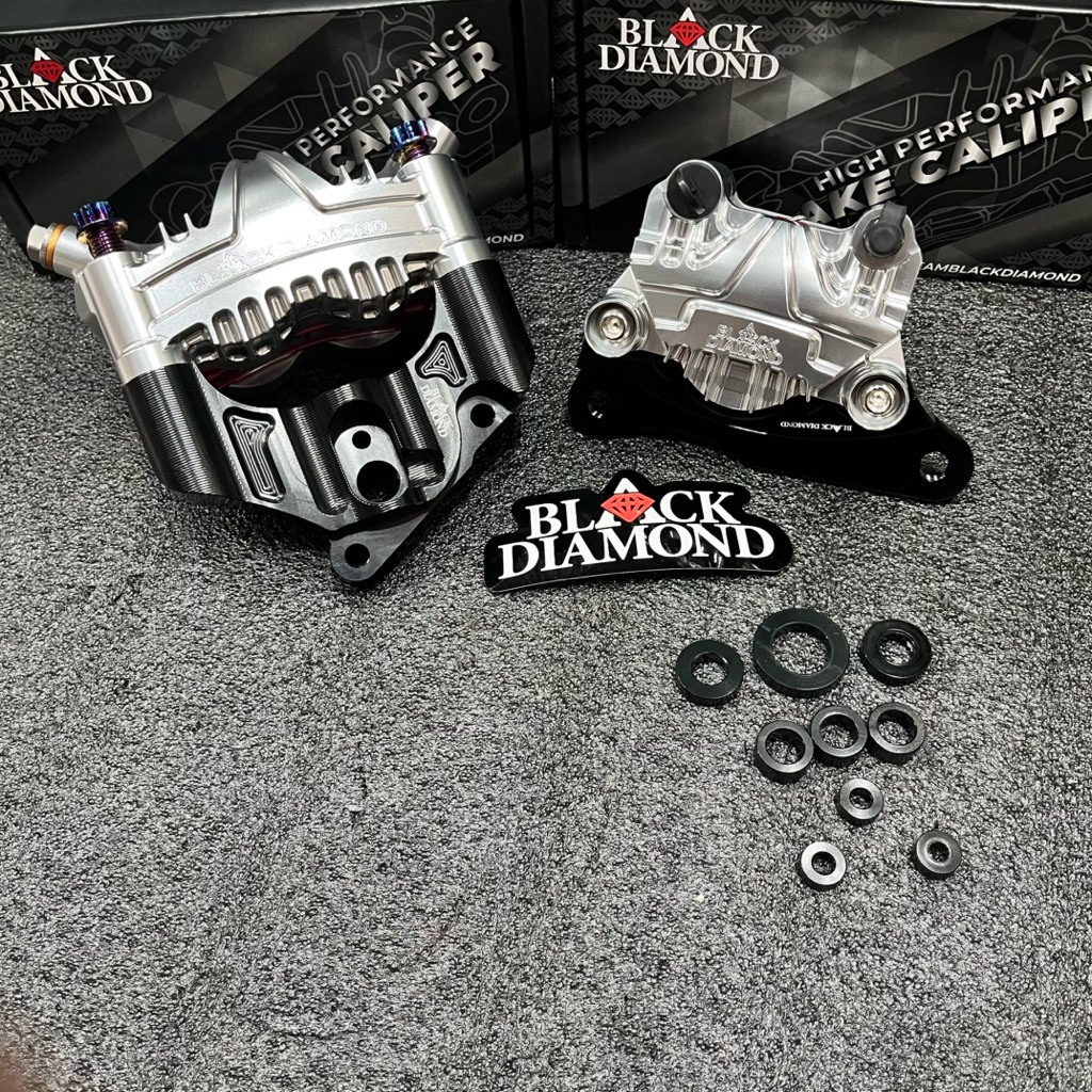Kaliper Caliper Depan Belakang Black Diamond 4Piston 2Piston Radial Monoblock Disc 260mm Bottom USD 