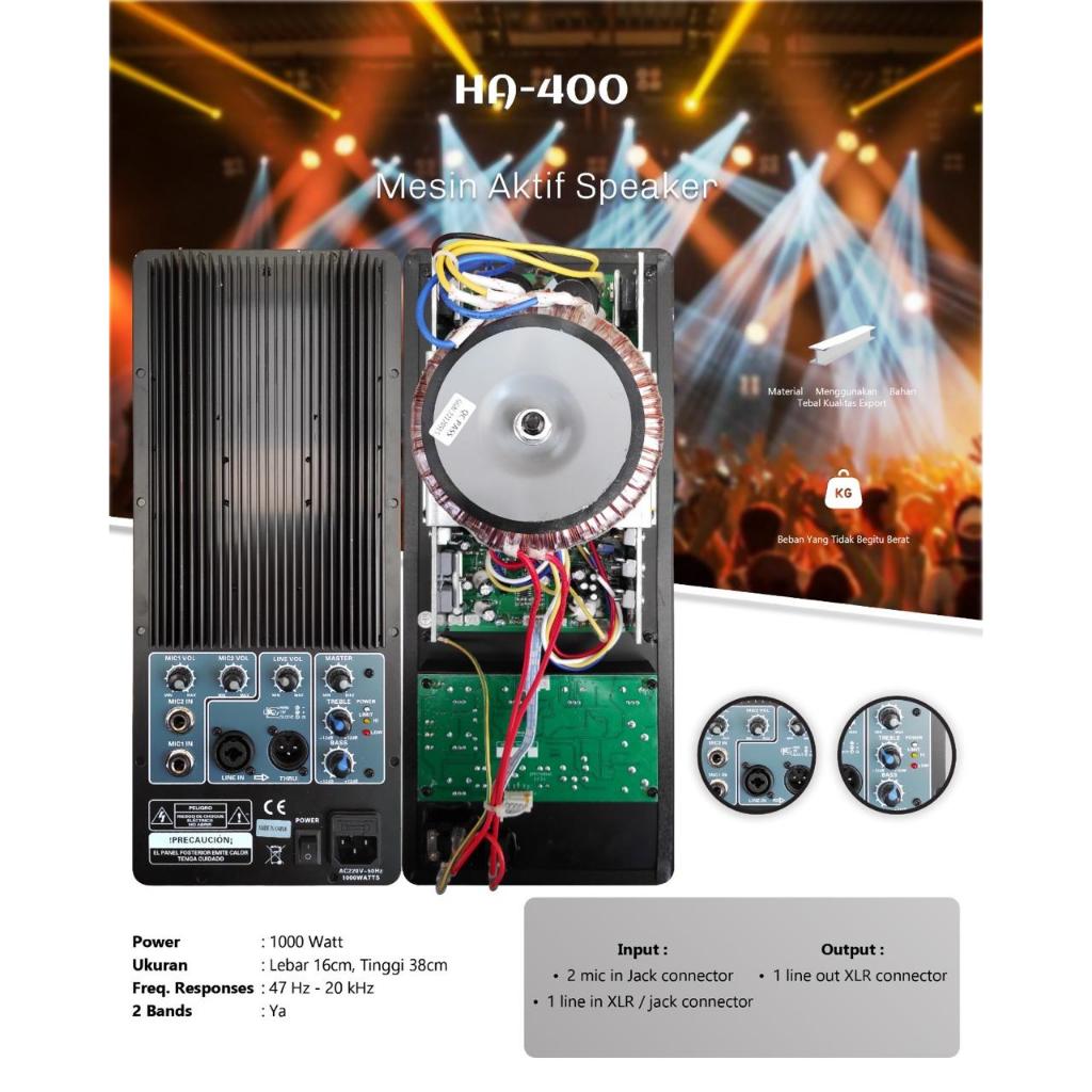 Modul Speaker / Power Kit Audio Seven HA 400 Class H