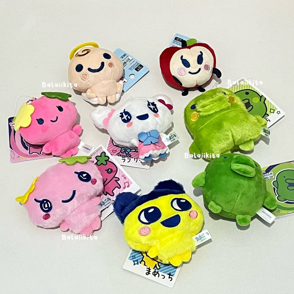 tamagotchi keychain mascot tamagotchi plushies•gantungan kunci tamagotchi [ready stock]