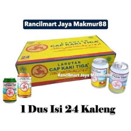 Larutan Cap Kaki Tiga Kaleng 320 Ml All Varian Rasa - 1 Dus Isi 24 Kaleng | Karton