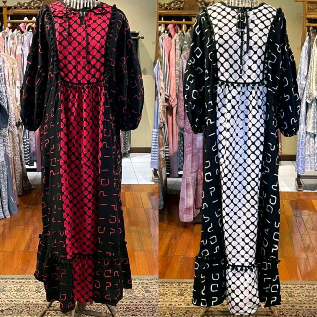 Rihanna Dress Tensel Rayon by Dian Pelangi LIMITED EDITION Busana Muslim Baju Maxi Gamis Abaya Kafta