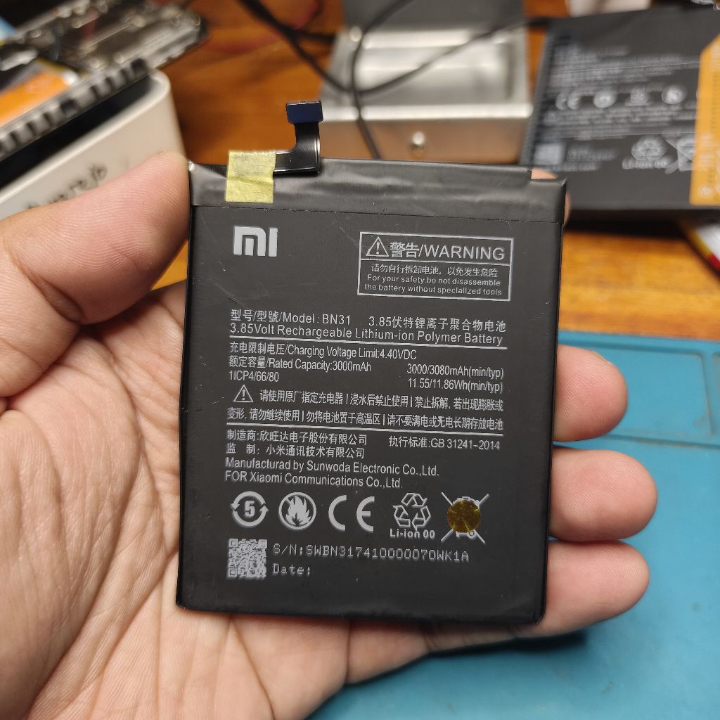 Baterai BN31 Redmi Note 5A S2 Original