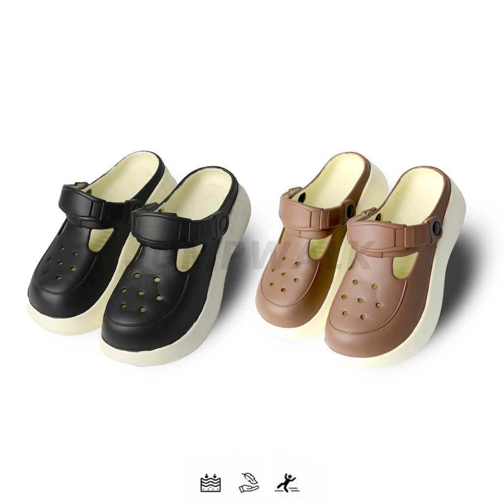 Sandal Wedges Cewek 8920M-3 - Bahan Eva Model Selop Hak Tinggi | Sandal Terbaru