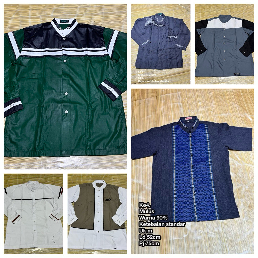 baju koko dan kemeja pria mulai Rp 10.000 an (scond)