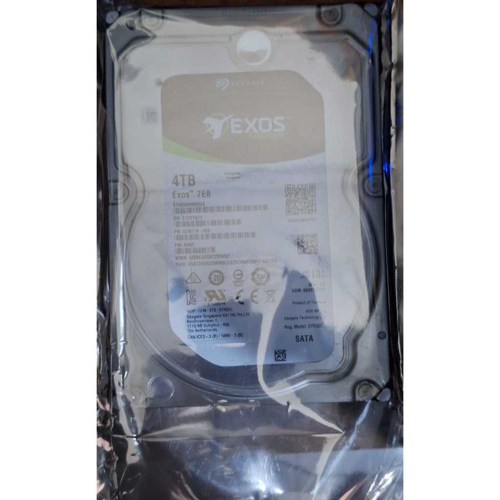 Harddisk HDD 3.5 SEAGATE EXOS 4TB umur 0 Days + Bergaransi