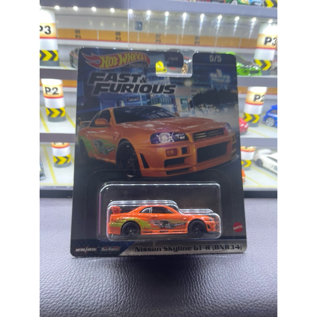 Hot Wheels Premium Fast & Furious Nissan Skyline GT-R (BNR34) Orange
