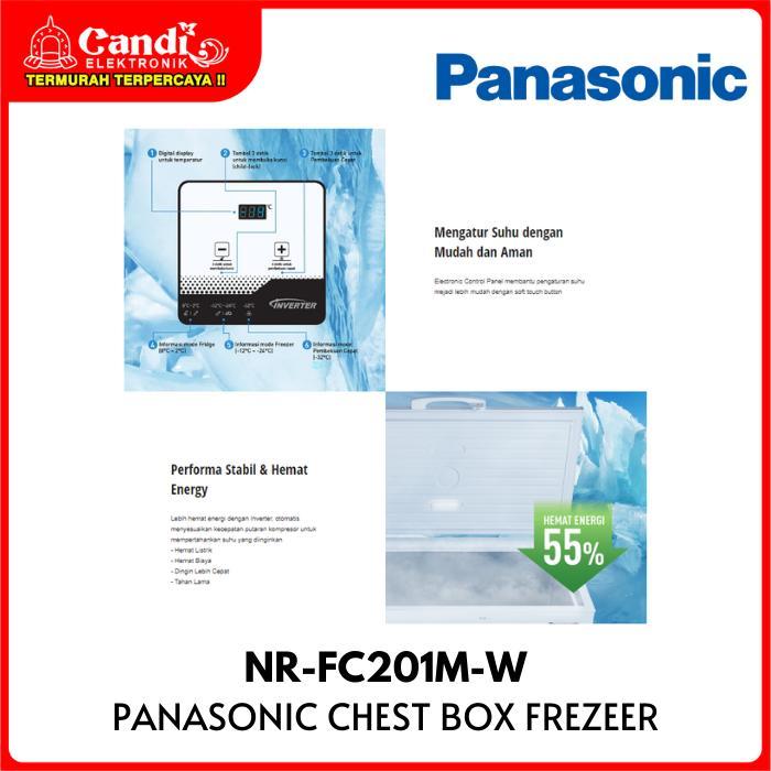 PANASONIC Chest Box Freezer NR-FC201M-W 4D Cooling 200 Liter Inverter Big Capacity