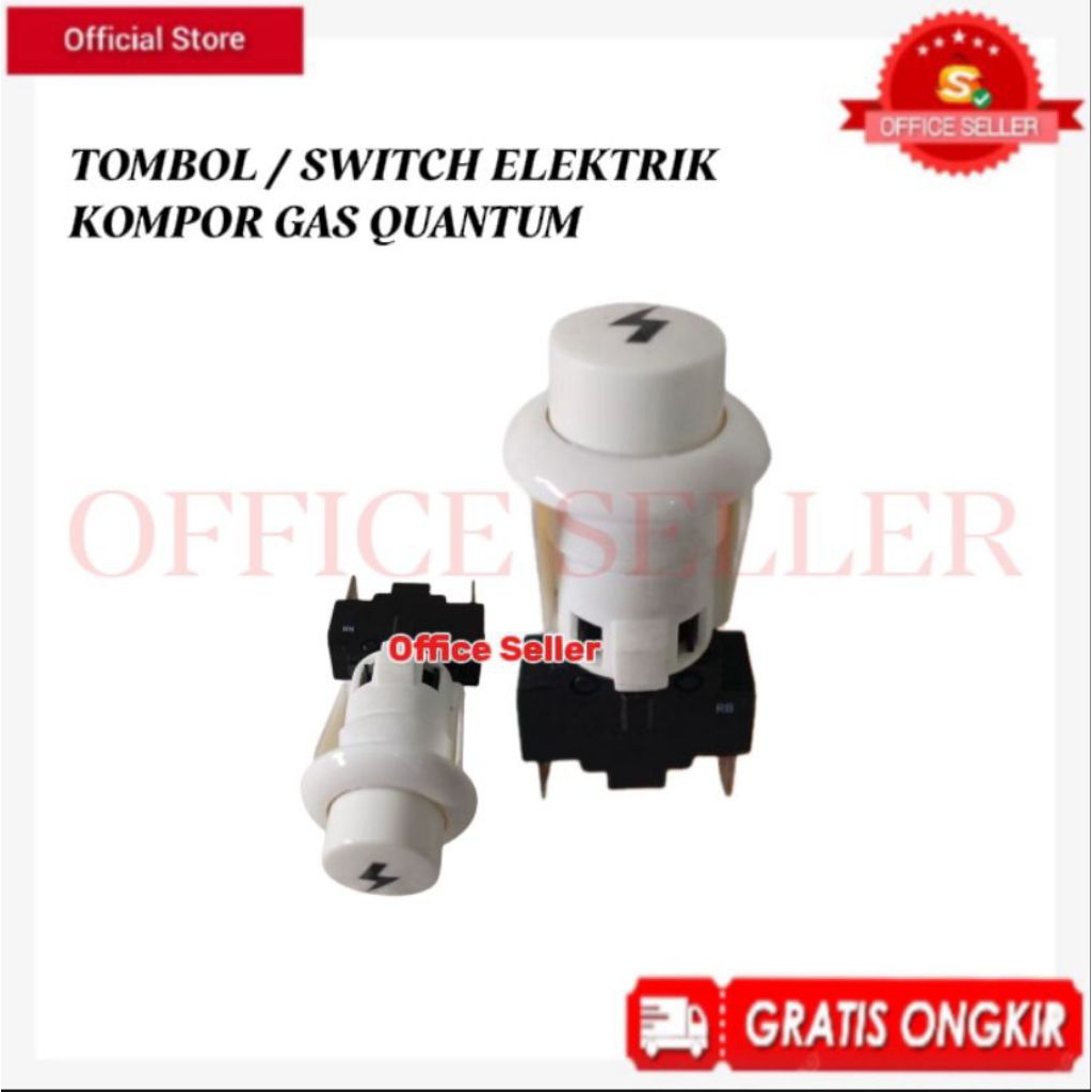 TOMBOL PEMANTIK KOMPOR GAS QUANTUM ELEKTRIK | KNOP KOMPOR GAS ELETRIK QUANTUM ORIGINAL