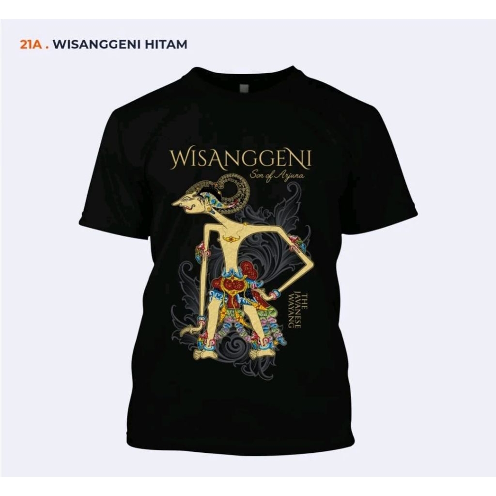KAOS WAYANG WISANGGENI // KAOS WAYANG