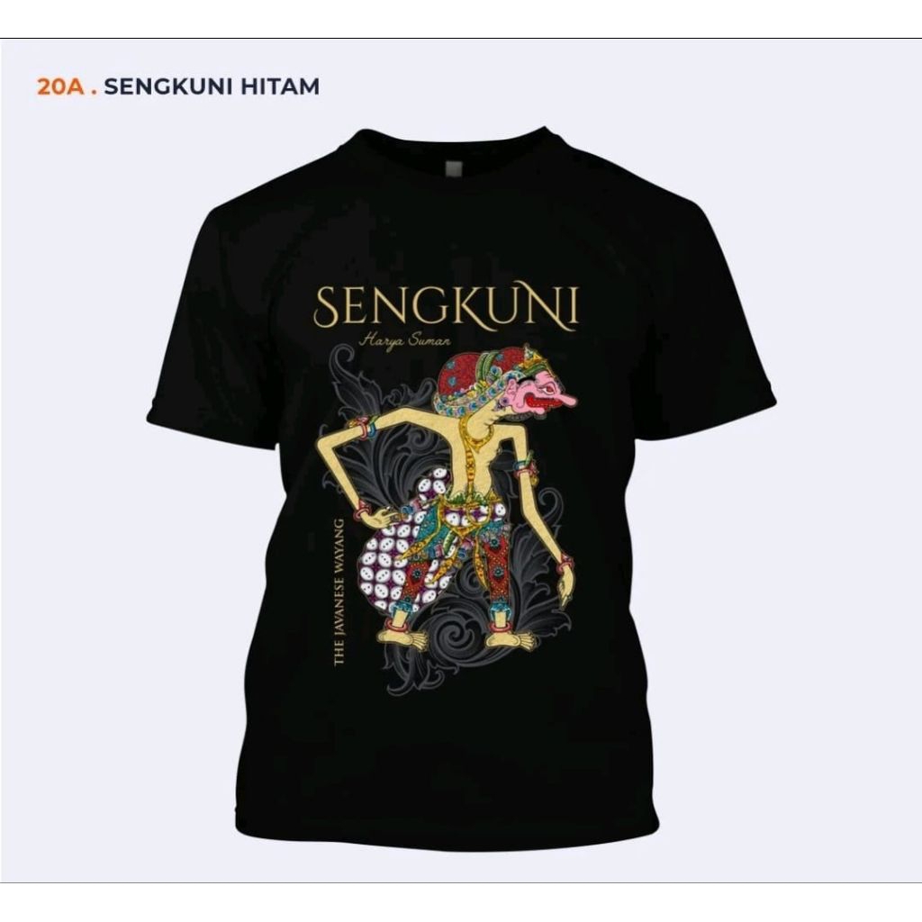 KAOS WAYANG SENGKUNI // KAOS WAYANG