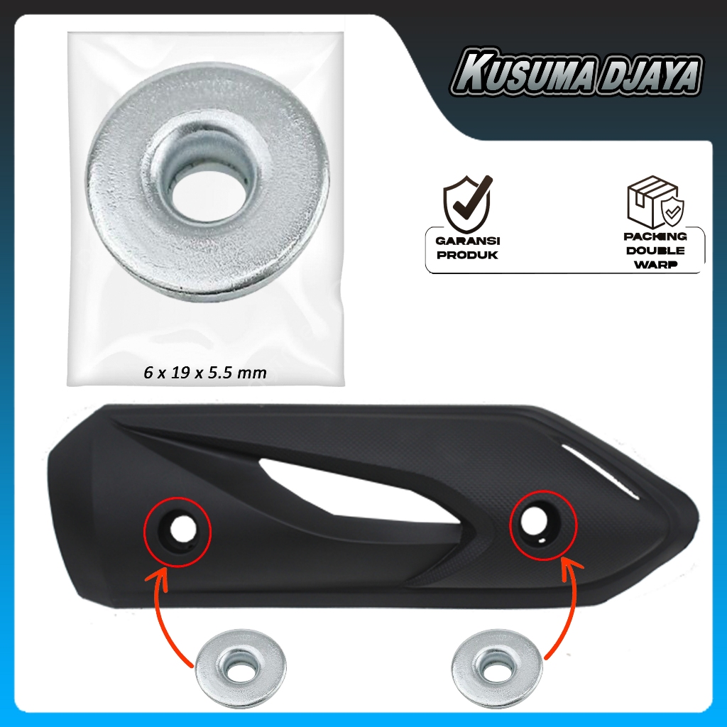 RING COVER KNALPOT BEAT KARBU 2008 - 2012 SATUAN
