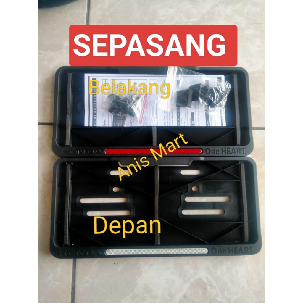 caver plat nomor motor AHM original Honda