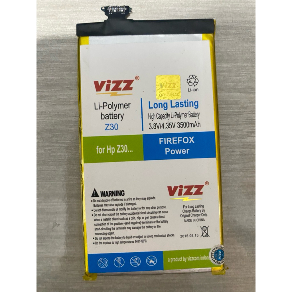 Baterai Vizz Double Power Blackberry Z30 BB Z30