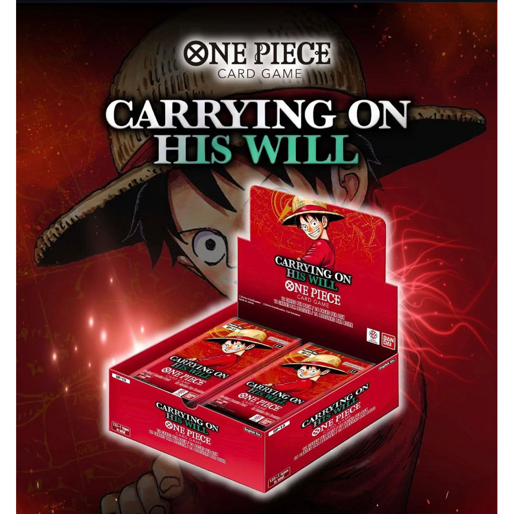 One Piece OP 13 Carrying on his will English Box Sealed / One Piece OP13 Box English Carrying on his