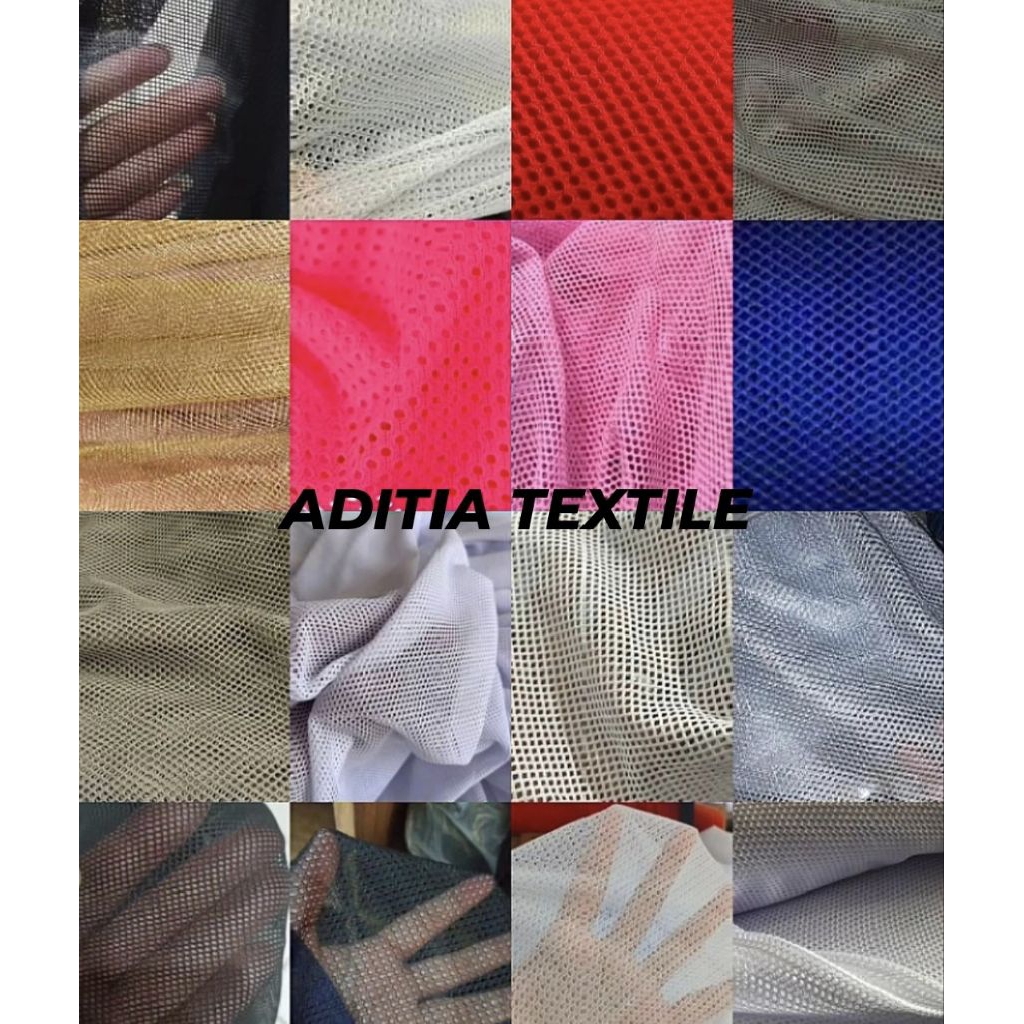 kain jala lemes/.jaring untuk lapisan jaket lapisan tas dl