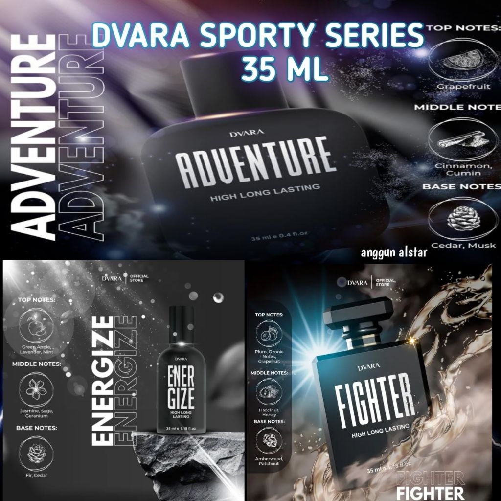 (BPOM) Beauty Empire ECERAN PARFUM DVARA SPORTY SERIES EXTRA 35 ML UNISEX