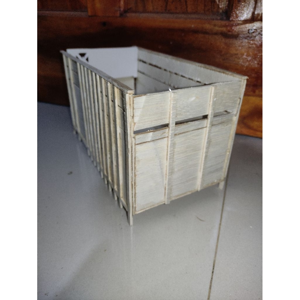 bak miniatur truk plastik, bahan dari pvc dan triplek