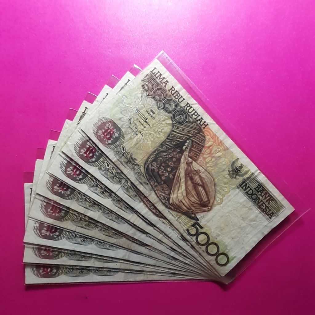 uang kuno 5000 rupiah sasando 1992