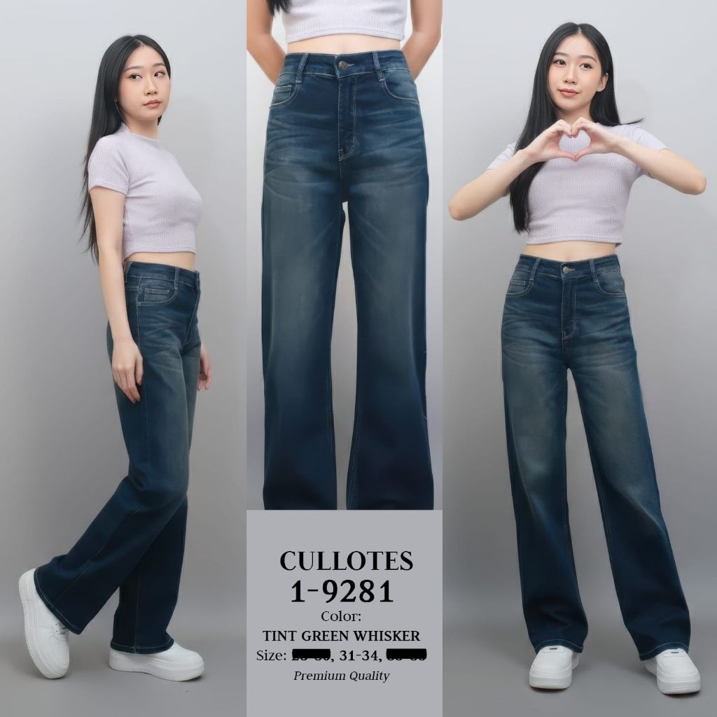 FELINO KULOT PANJANG KANCING SATU TINTGREEN WHISKER