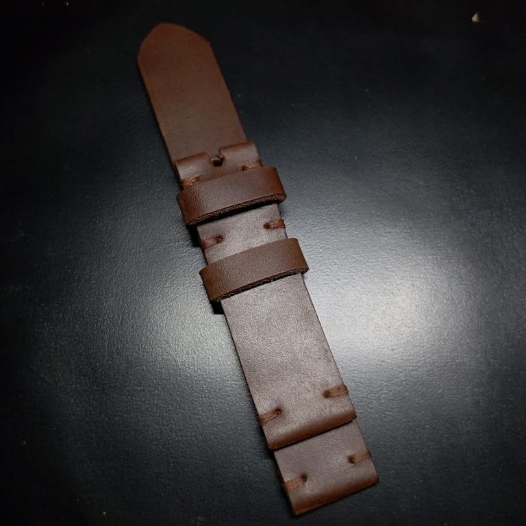 strap jam kulit asli vintage brown 20mm