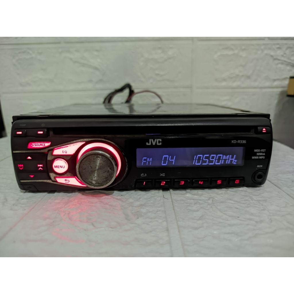 TAPE SINGEL DIN JVC KD-R336 JADUL/CD/Auk/Radio