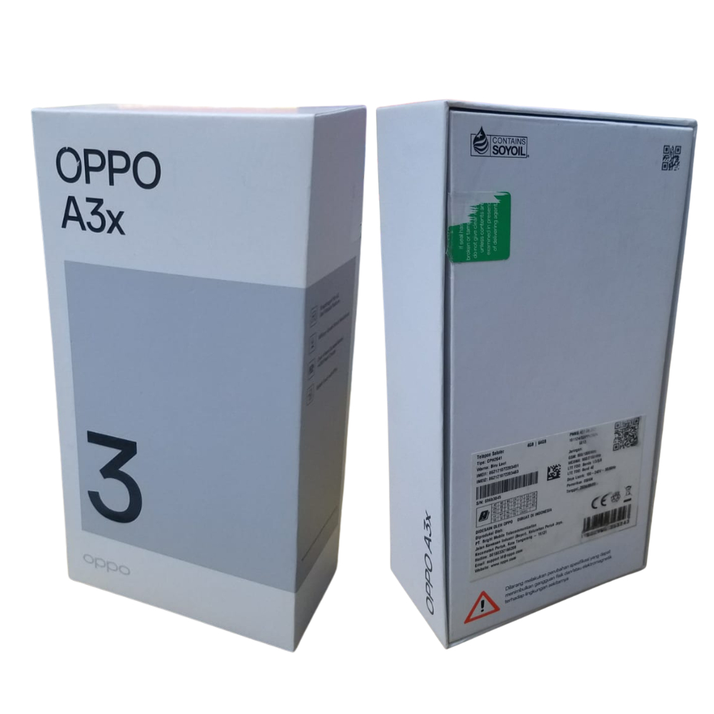 kotak hp oppo a3x bekas dus box bekas hp untuk display atau pajangan etalase