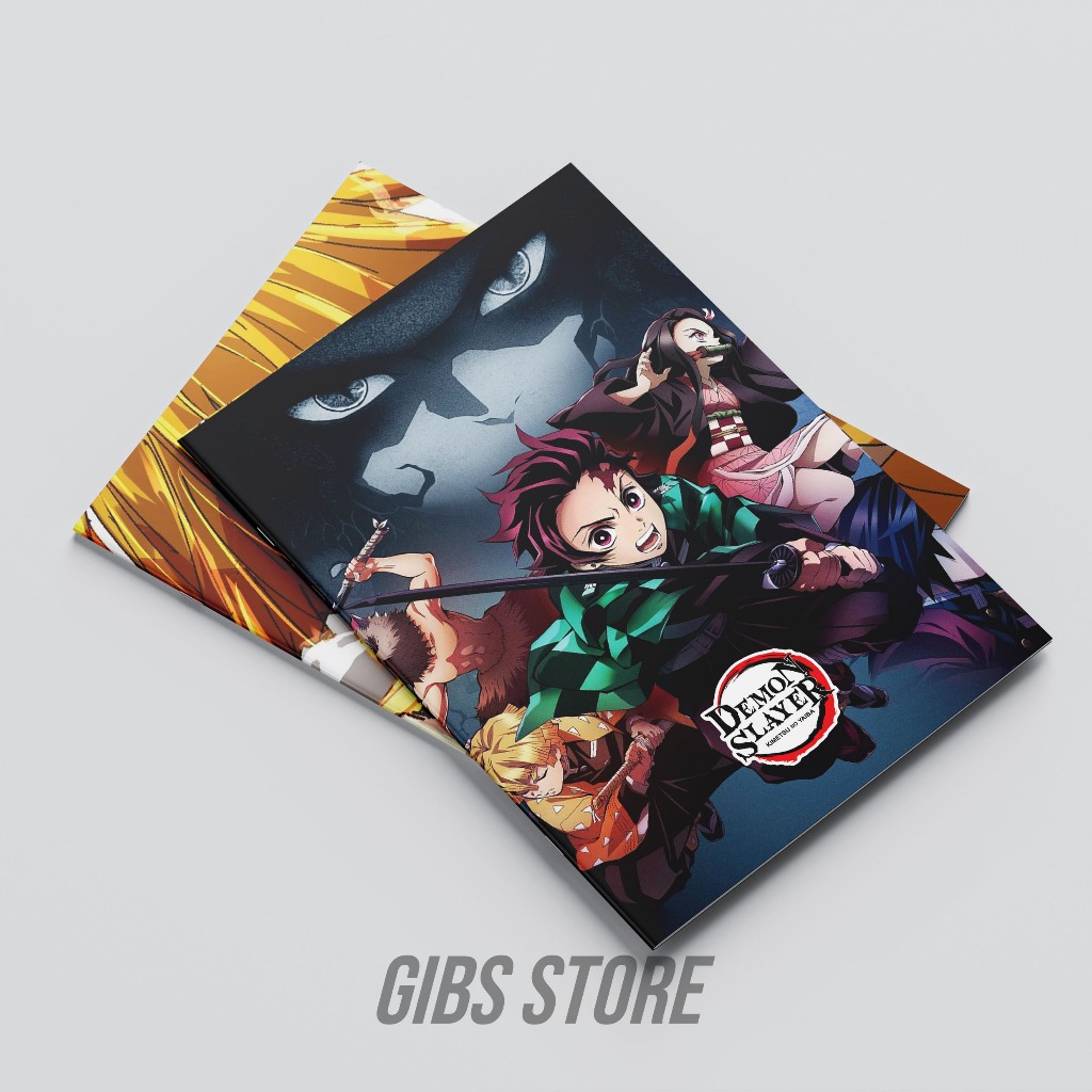 BUKU TULIS SEKOLAH GAMBAR ANIME (DEMON SLAYER #1)